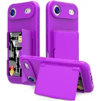 Mtp Products iPhone Air Hybridskal med Gömd Spegel och Korthållare - Lila