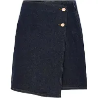 Y.A.S Lisana Denim Kort Kjol Med Hög Midja