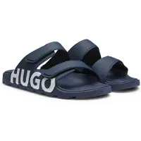 HUGO Logo sandals with double touch-closure straps