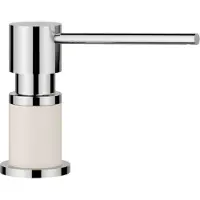 BLANCO LATO doseringspump Silgranit-Look delikat vit/krom