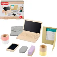 Fisher-Price FP WOOD hemmakontor baby trä HXV11 WB2