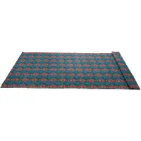 Igeteck 6 Yards Afrikanskt Polyester Vax Tryck Tyg Olika Färgglada Mönster Geometriskt Mönster Polyester