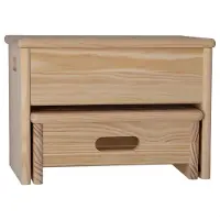Wellhome Stegbänk Med 2 Steg Ytbehandling Utan Lack 35x25x20 Cm