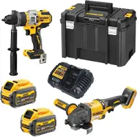 DeWalt Verktygspaket DCK2016T2T-QW (DCD999 + DCG418); 2x6,0 Ah batt.