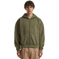 Build Your Brand Vintage Heavy Sweatshirt Med Dragkedja