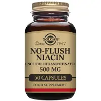 Solgar Icke-flushande Niacin 500 Mg 50 Enheter