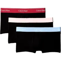 Calvin Klein 3 Pack Low Rise Trunks Icon Cotton Stretch