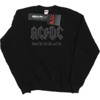 ACDC AC/DC Mens Back In Black Sweatshirt (Svart)