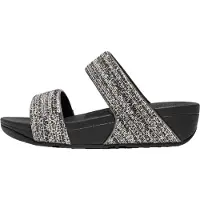 FitFlop Fit Flop Dam/Ladies Lulu Shimmer Weave Sliders (Svart)