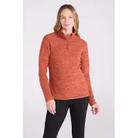 Mountain Warehouse Womens/Ladies Snowdon Melange Fleece Top (Bränd orange)