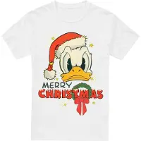 Disney Herr God Jul Kalle Anka T-Shirt (Vit)