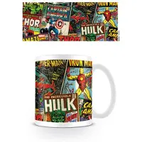 Marvel Retro Comic Cover Mug (Flerfärgad)