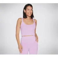 SKECHERS Performance Goflex Joy Longline Behå Nylon Dam Ljus Lila Sportbehå
