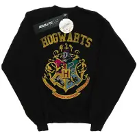 Harry Potter Filled Crest Varsity-tröja för flickor (Svart)