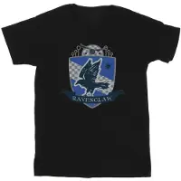 Harry Potter T-shirt i bomull med Ravenclaw-märke på bröstet (Svart)
