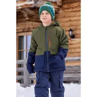 Mountain Warehouse Cosmos vattenavvisande skidjacka för barn/ungdomar (Khaki grönt)