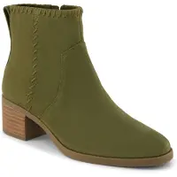 Toms Delilah Klackade Suede Dam Kaki Ankelstövlar