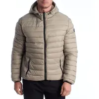 U.s. polo assn. Vadderad jacka med huva för män US42127019