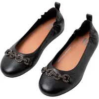FitFlop Fit Flop Dam/Ladies Allegro Sparkle Ballerina Flats (Svart)
