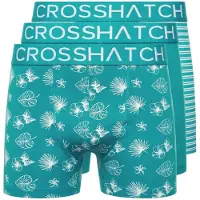 Crosshatch Herr Hovland Kalsonger (3-pack) (Tropisk Grön)