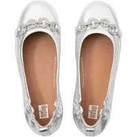 FitFlop Fit Flop Dam/Ladies Allegro Sparkle Ballerina Flats (Silver)