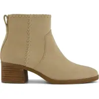 Toms Delilah Klackade Mocka Kvinnors Sandfärgade Ankelskor