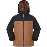 Mountain Warehouse Barn Titan Vattentålig Vadderad Skidjacka (Svart)