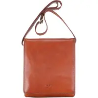 Infinity Leather Läder Vintage Brun Messenger Axelremsväska - Ranger