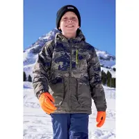 Mountain Warehouse Cosmos vattenavvisande skidjacka för barn/ungdomar (Mörkgrön)