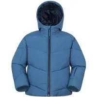 Mountain Warehouse Barn Cortina Vattentålig Vadderad Skidjacka (Blå)