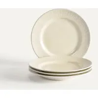 Fyrklövern Nordic Dawn assiett 21 cm 4-pack, Strå