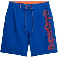 Superdry för män. M3010224A Klassisk badbyxa blå (S), Strandkläder, Återvunnen polyester