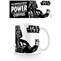 Star Wars Kraften i kaffemuggen (Vit/Svart)
