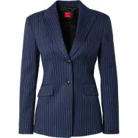 HUGO Regular-fit blazer with pinstripe