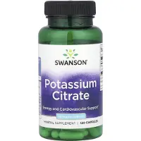 Swanson Health Kaliumcitrat, 99 mg, 120 kapslar