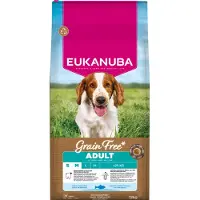 Eukanuba Adult S/M spannmålsfritt hundfoder med havsfisk