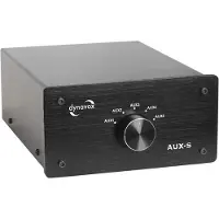 Dynavox AUX-S RCA audio switch Svart
