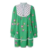 Imily Bela Klänning ljusgrå / fuchsia / vit