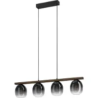 Eglo Glas pendellampa Filago, dimbar, Aluminium / grå / zink, Vardagsrum / matsal, Glas, Modern, Pendellampa