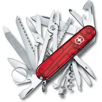 Victorinox SwissChamp 1.6795.T Schweizisk fickkniv Antal verktyg 33 Röd (transparent)