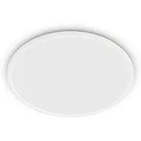 Philips Taklampa Superslim, dimbar, Vitt / opal, Vardagsrum / matsal, Syntetmaterial, Taklampa