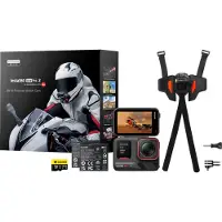 Insta360 Ace Pro 2 Motorcycle Bundle, 8K Ultra HD, 50 MP, 240 fps, Wi-Fi, Bluetooth, 1800 mAh