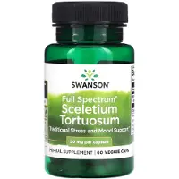 Swanson Health Full Spectrum Skeletal Tortuosum, 50 mg, 60 vegetabiliska kapslar