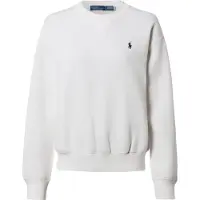 Ralph Lauren för kvinnor. 211971697001 Enfärgad tröja vit (M), Casual, Bomull