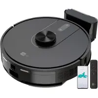 Aeco Vacubot X5 Sug- och golvtvättrobot Svart Appstyrd, Fjärrstyrbar