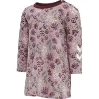Hummel Klänning - hmlCRAYON - Woodrose m. Blommor - - 74 - Klänning