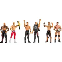 Mattel WWE Main Event Showdown LA Knight vs Logan Paul-actionfigurer, serie nr 24, samlarobjekt på 15 cm, 6 År, Multifärg, Plast, 2 styck