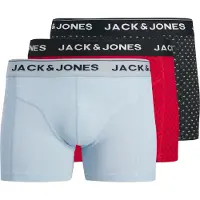Jack & Jones Boxershorts 'JACPALMTREE' ljusblå / röd / svart