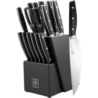 MasterChef Preformance Knivset med 15 knivar i ett knivblock - Svart - Känd från Sveriges Mästerkock
