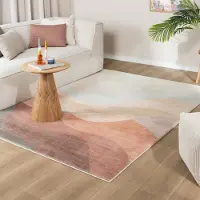 FRAAI Modern matta | Field terrakotta/röd hos Volero | 160x230 cm | Polyester | Asymmetrisk | Rektangulär | Låg lugg